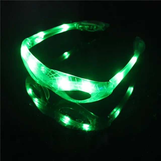 Disney Spiderman Glowing Glasses Marvel Anime Figure LED Flashing Glasses Sunglasses Cartoon Children's Party Toys Boys Gifts - V.I.P Digital Presence
