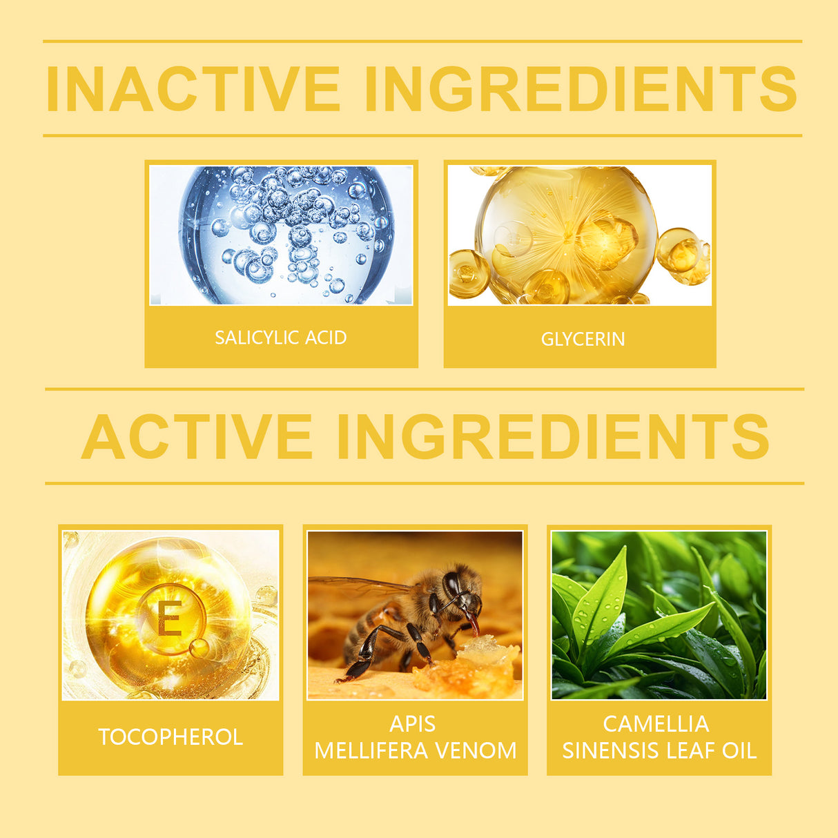 Crema hidratante, reparadora y suavizante con veneno de abeja, con ingredientes herbales suaves.