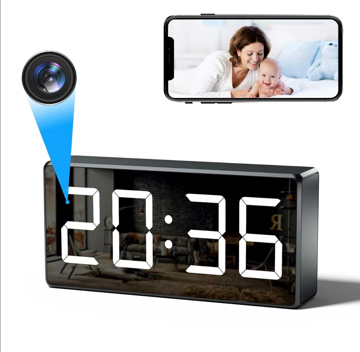SecureView Clock Camera