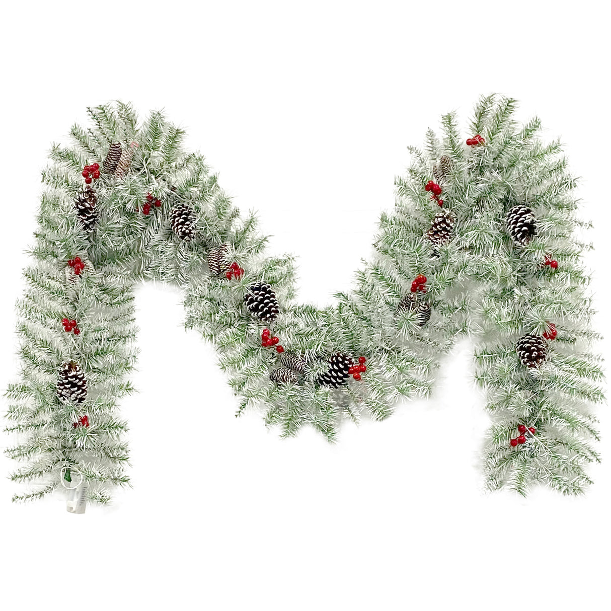 Pre-lit Xmas Tree Artificial Christmas 4-Piece Set,Garland, Wreath and Set of 2 Entrance Trees X-mas - V.I.P Digital Presence