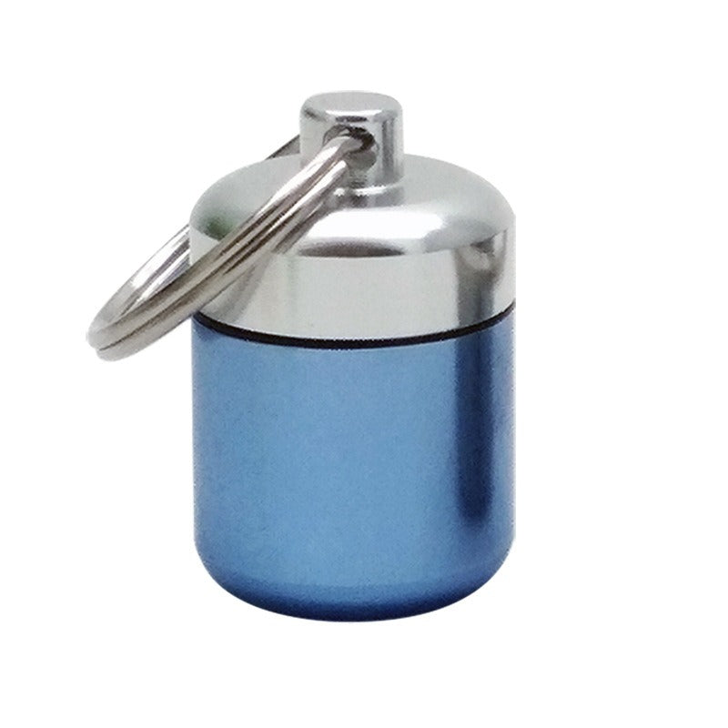 Aluminum alloy sealing ring keychain, aluminum can, short and chubby aluminum alloy metal can, coin earplugs, storage metal bott - V.I.P Digital Presence