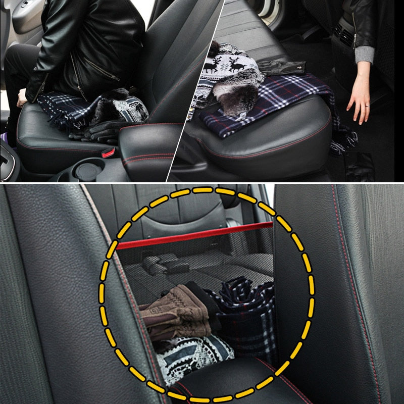 Car Net Pocket Handbag Holder Universal Multifunction Car Organizer Seat Gap Storage Mesh Pocket Interior Accessories - V.I.P Digital Presence