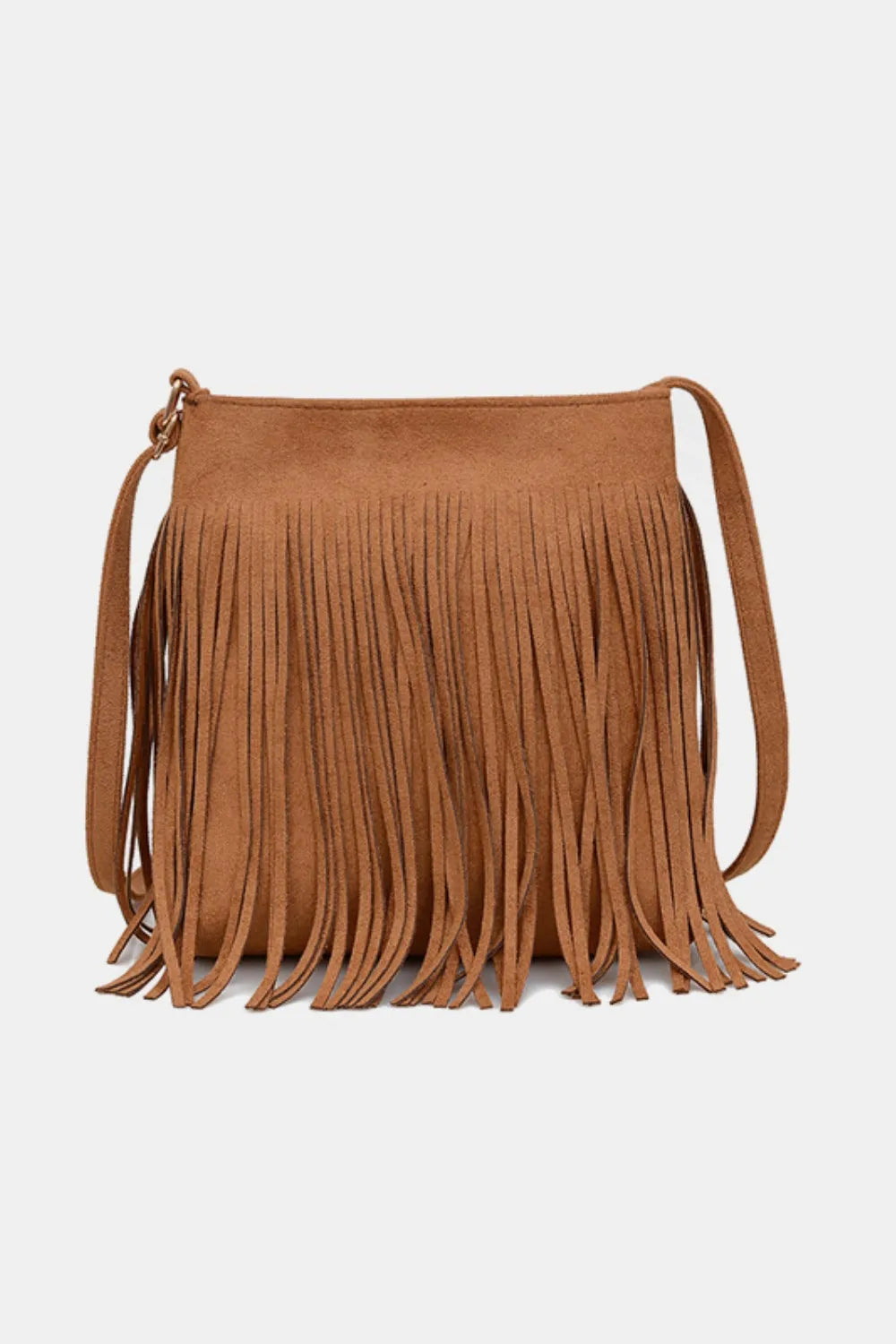 Suede Fringe Shoulder Bag - V.I.P Digital Presence