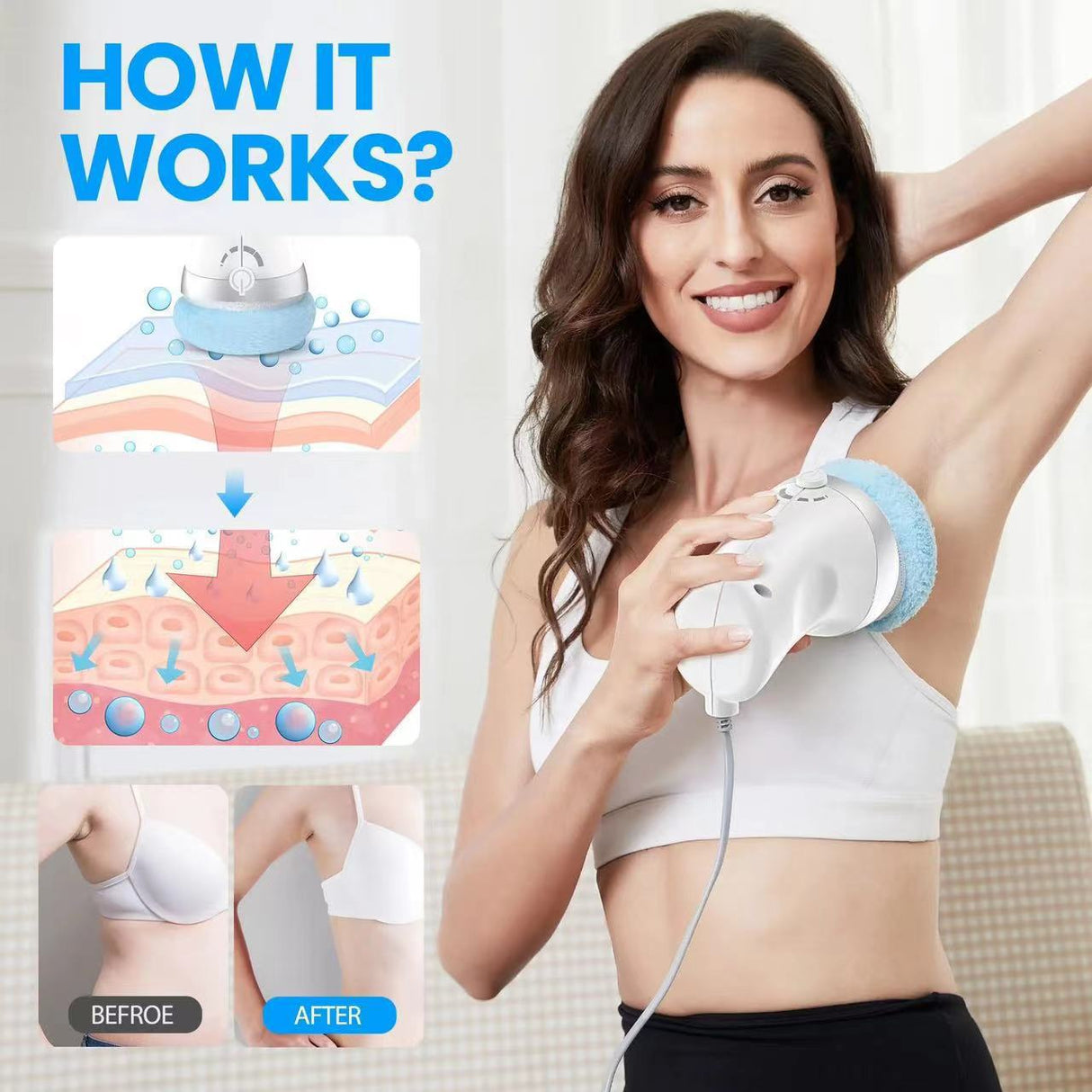 Multifunctional fat pushing machine massager vibration massager household electric massage hammer - V.I.P Digital Presence