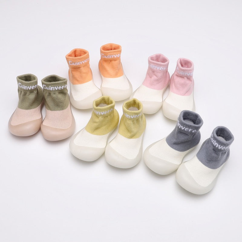 Baby cartoon walking shoes, cute multi-color children's floor socks, soft soled anti slip knitted shoes - V.I.P Digital Presence