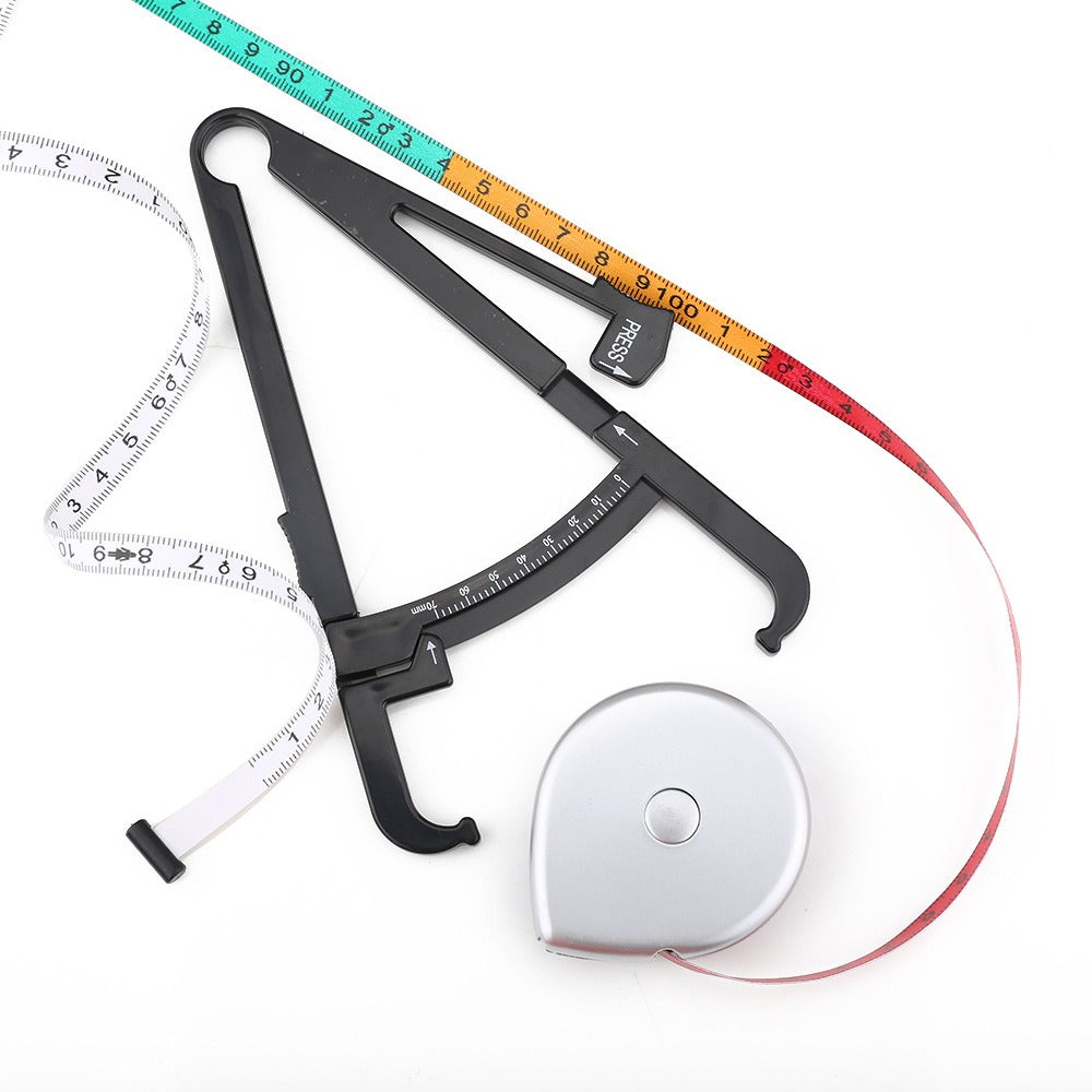 Body Fat Caliper and Measuring Tape for Body Skin fold Calipers and Body Fat Tape Measure Tool - V.I.P Digital Presence