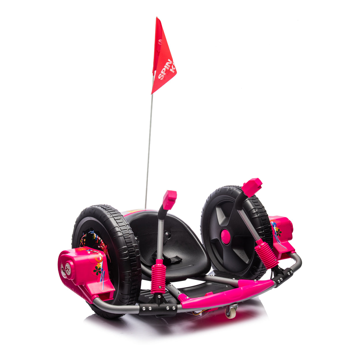 12V Kids Ride On Electric Toy,2WD,16'' exaggerated wheel,Dual handle control for 360 degree flexible steering and rotation - V.I.P Digital Presence