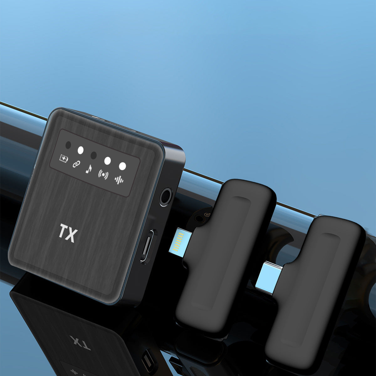 Square straight in outdoor shooting wireless lavalier microphone for live streaming with sales microphone - V.I.P Digital Presence