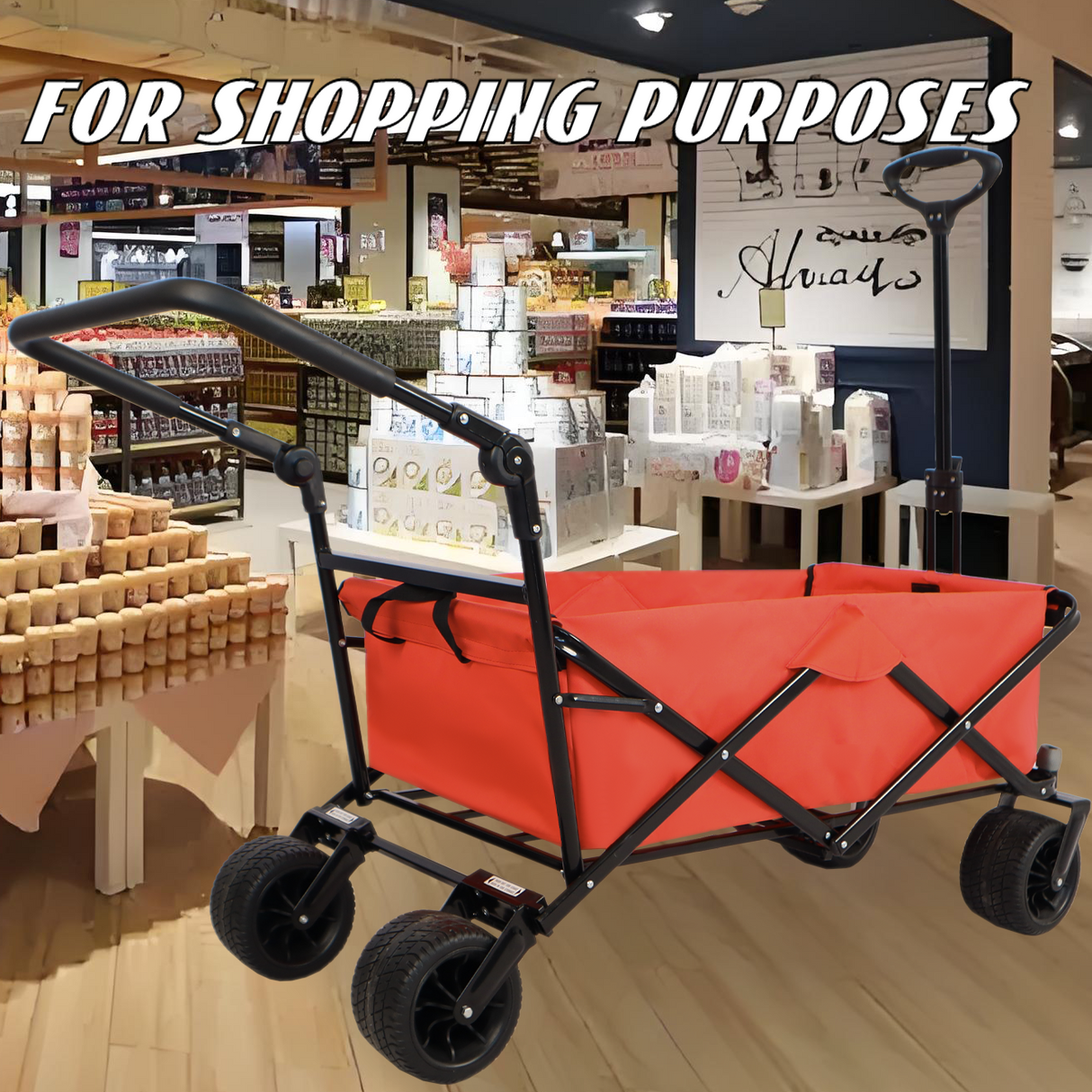 Utility Park Garden Cart Tool Customized Color Folding Camping Trolley Outdoor Picnic Beach Wagon - V.I.P Digital Presence