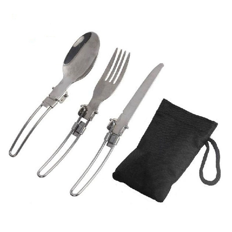 Portable Hard Aluminum Oxide Outdoor Cookware Set Convenient Three-Piece Combination Set Of Pots And Pans - V.I.P Digital Presence