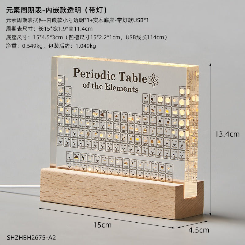 New Periodic Table with Real Elements Inside Remarkable Learning Tool Clear Acrylic Periodic Table with Elements Samples - V.I.P Digital Presence