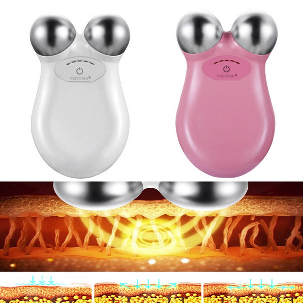 Women Mini Microcurrent USB Charging Facial Wrinkle Remover Massager Exercise Machine Massage Machine Tool Cosmeti - V.I.P Digital Presence