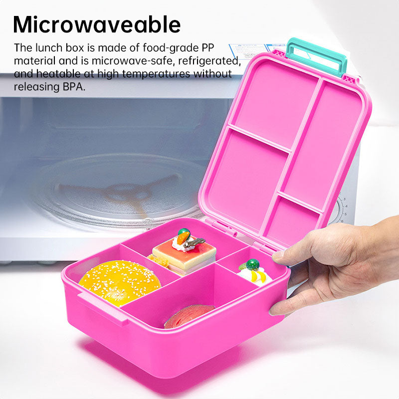 Kids' bento lunch bag: 1700ml containers with toppers, thermos, for school. - V.I.P Digital Presence