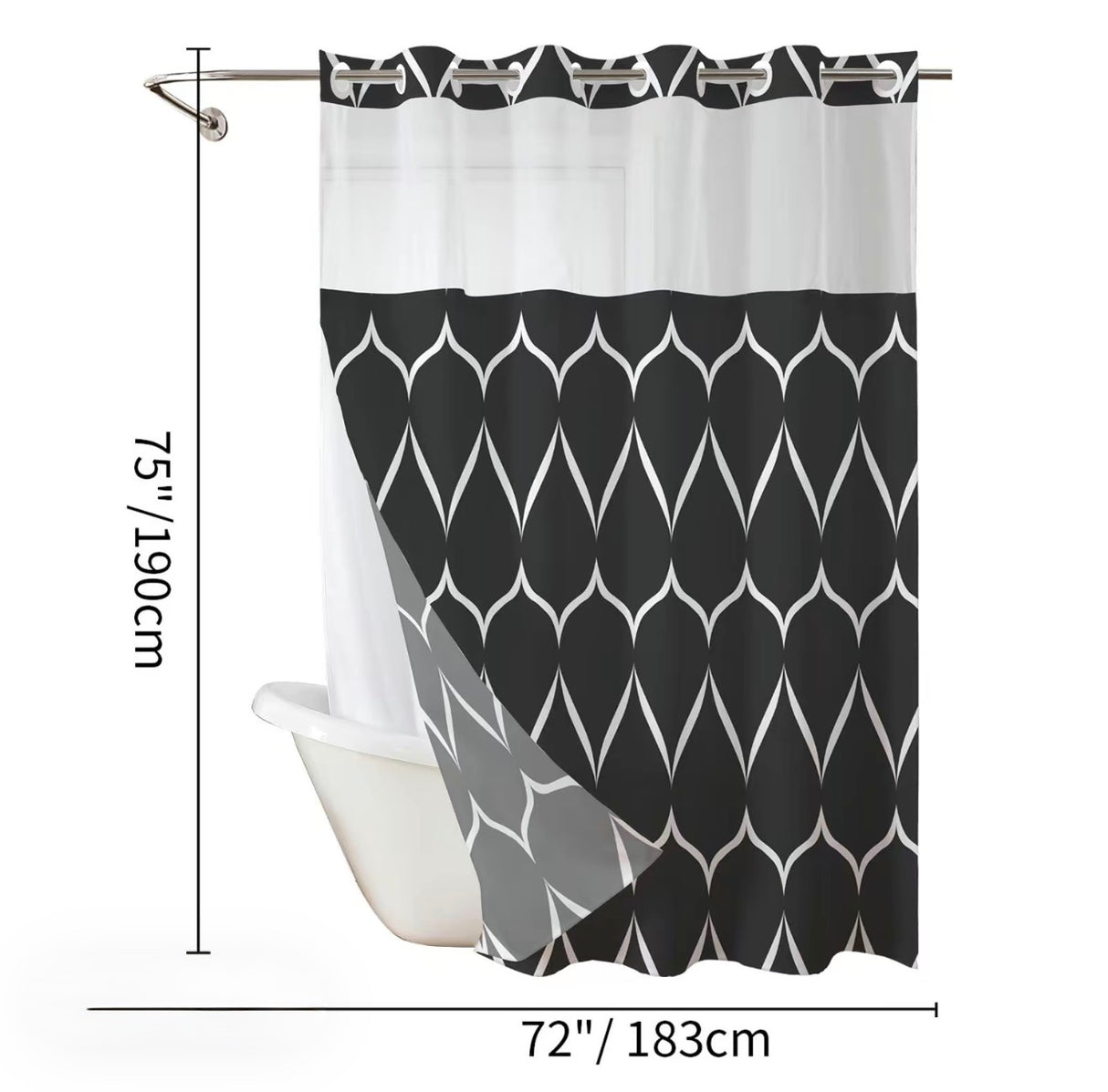 GeoWave Shower Curtain