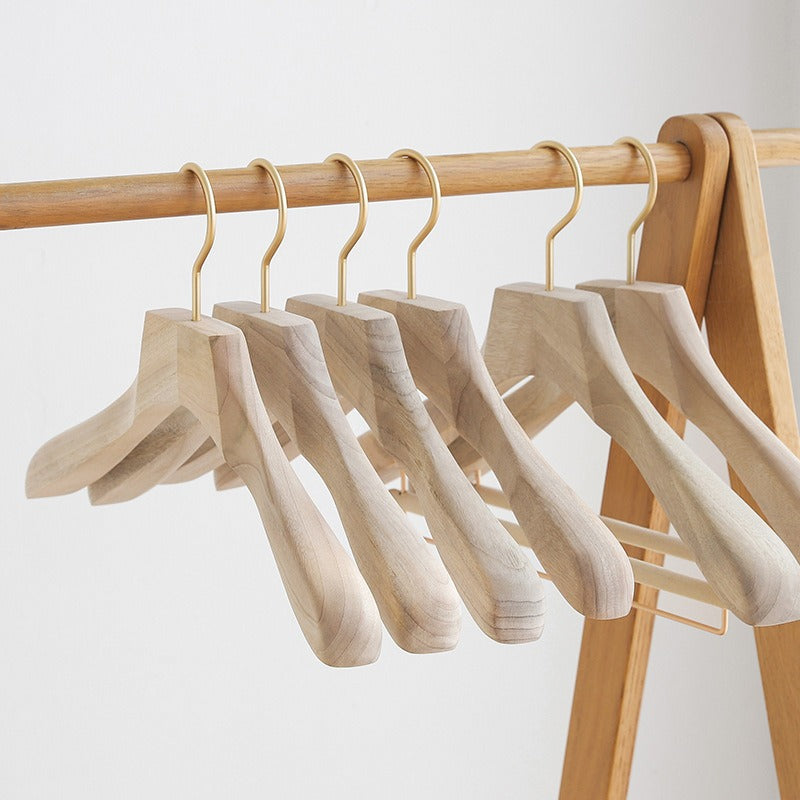 1PCS Household clothes hanging wooden anti-slip clothes rack - V.I.P Digital Presence