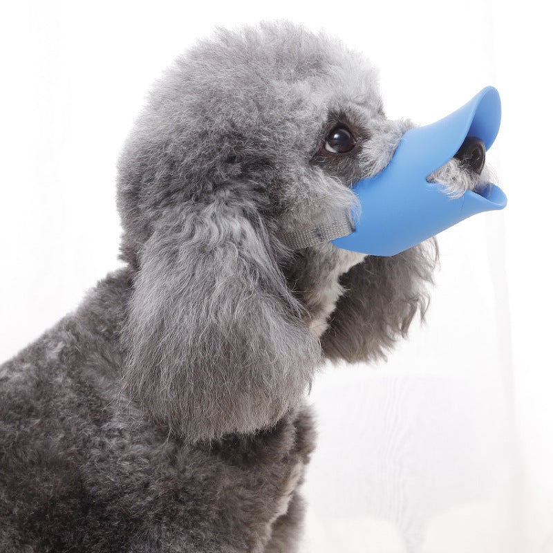 Dog Muzzle Anti-Bite and Anti-Bark Silicone Duckbill Muzzle Comfortable and Breathable Adjustable Strap Pet Mask - V.I.P Digital Presence