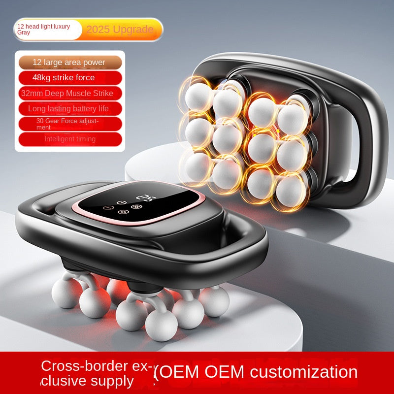Cross-border Exclusive 16-Head Muscle Gun Multi-Head Strong Power Deep Tissue Massage English Version - V.I.P Digital Presence
