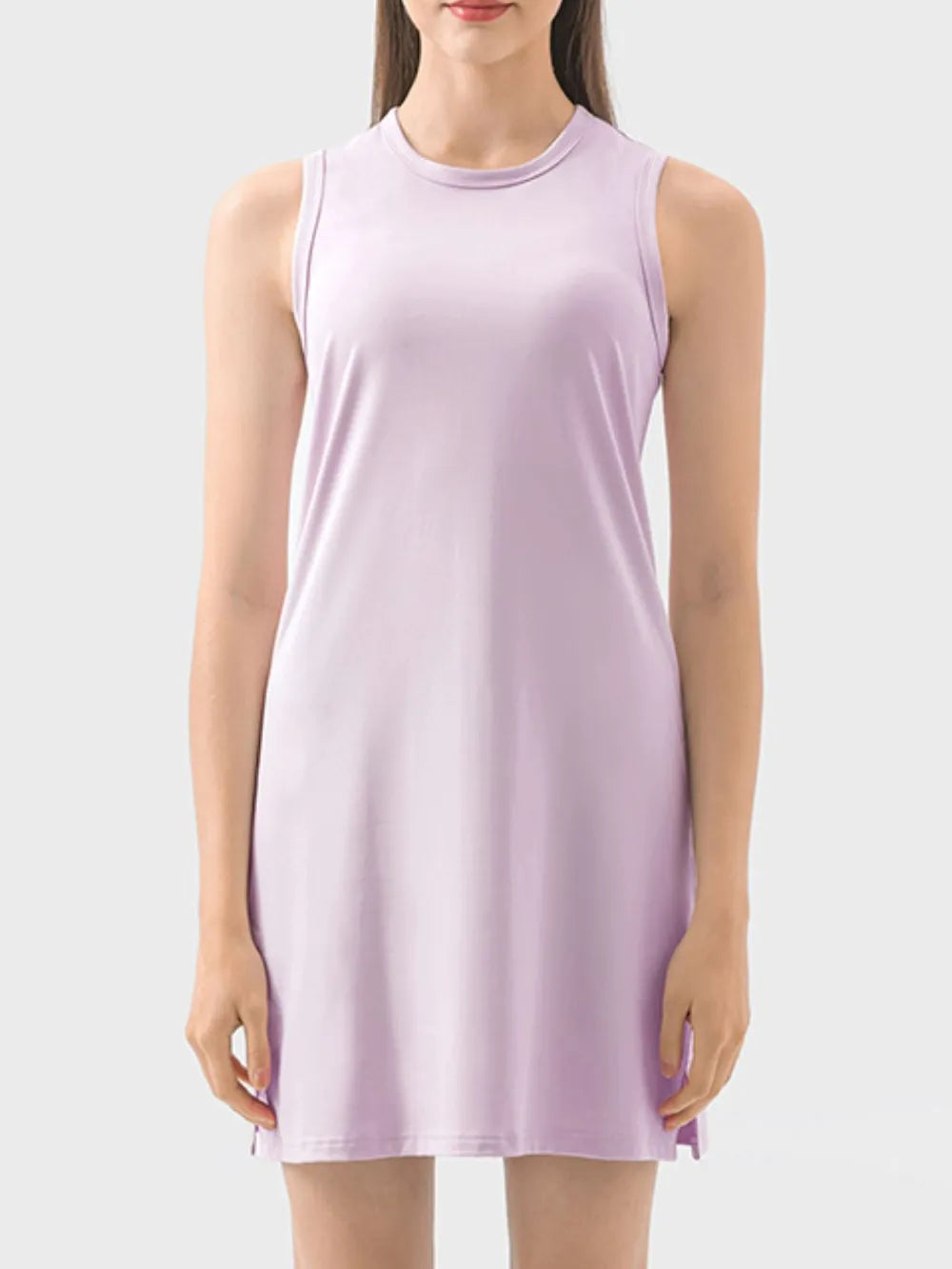 Round Neck Sleeveless Active Dress - V.I.P Digital Presence