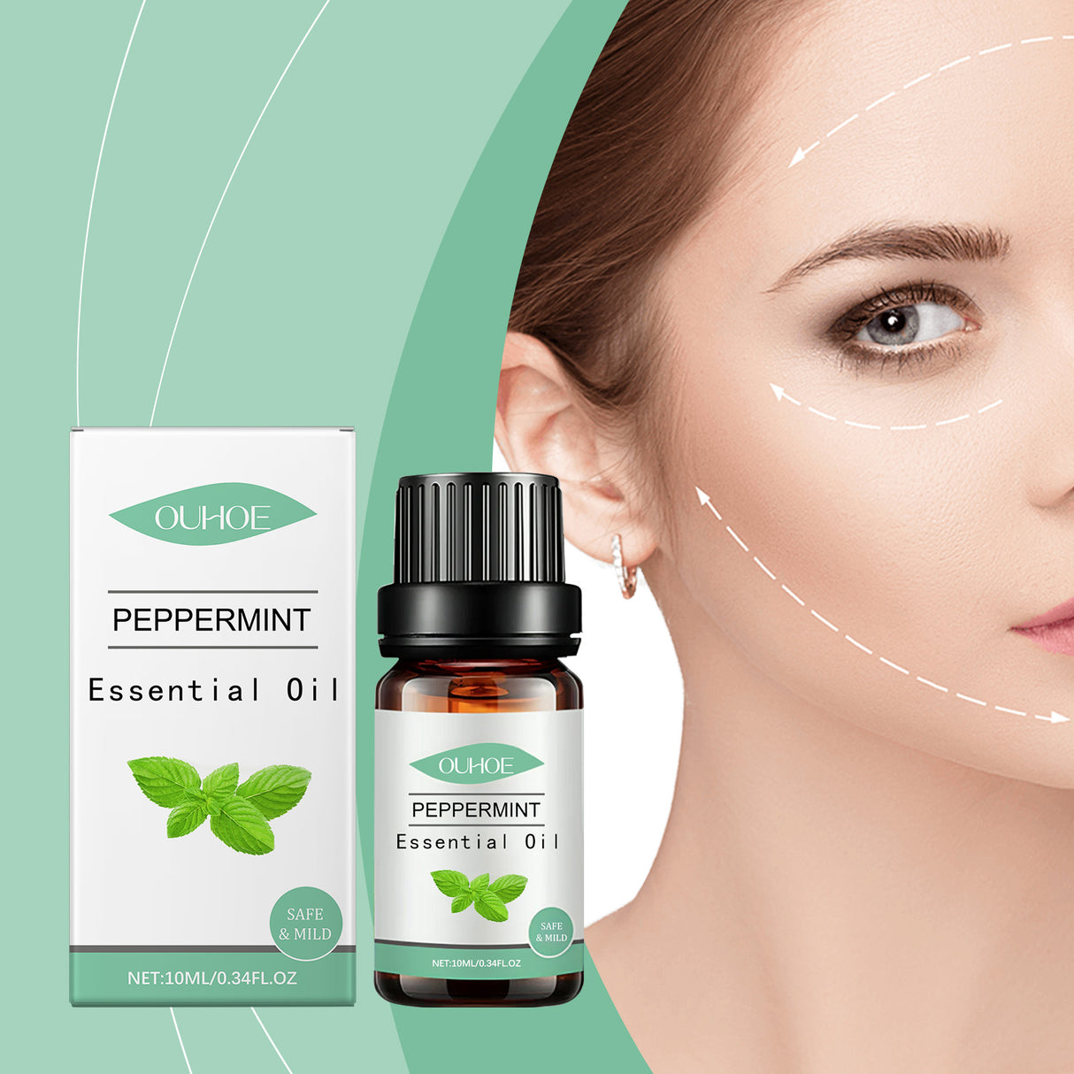 Mint Skin Care Essential Oil, Living Room Office Mint Fragrance Body Soothing Long-Lasting Moisture Lock To Enhance Skin - V.I.P Digital Presence
