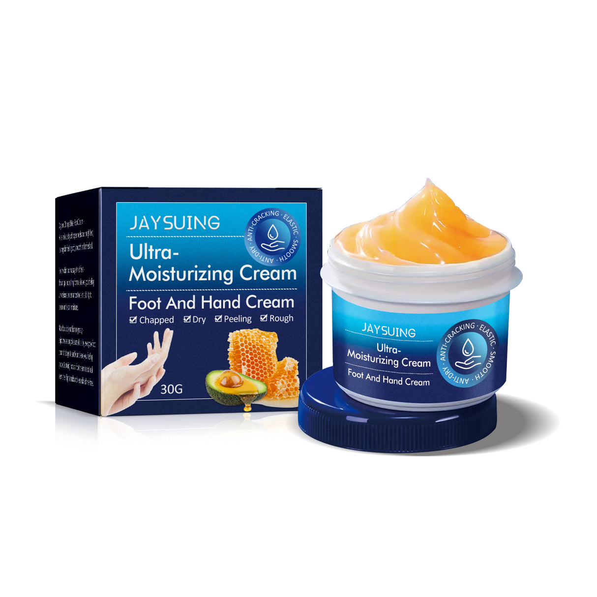 Crema de manos reparadora antigrietas, mejora la piel agrietada y áspera, elimina la piel muerta e hidrata las manos y los pies.