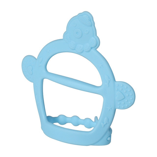 Guante de dentición de silicona para bebé, mordedor para recién nacidos, duradero, para chuparse los dedos