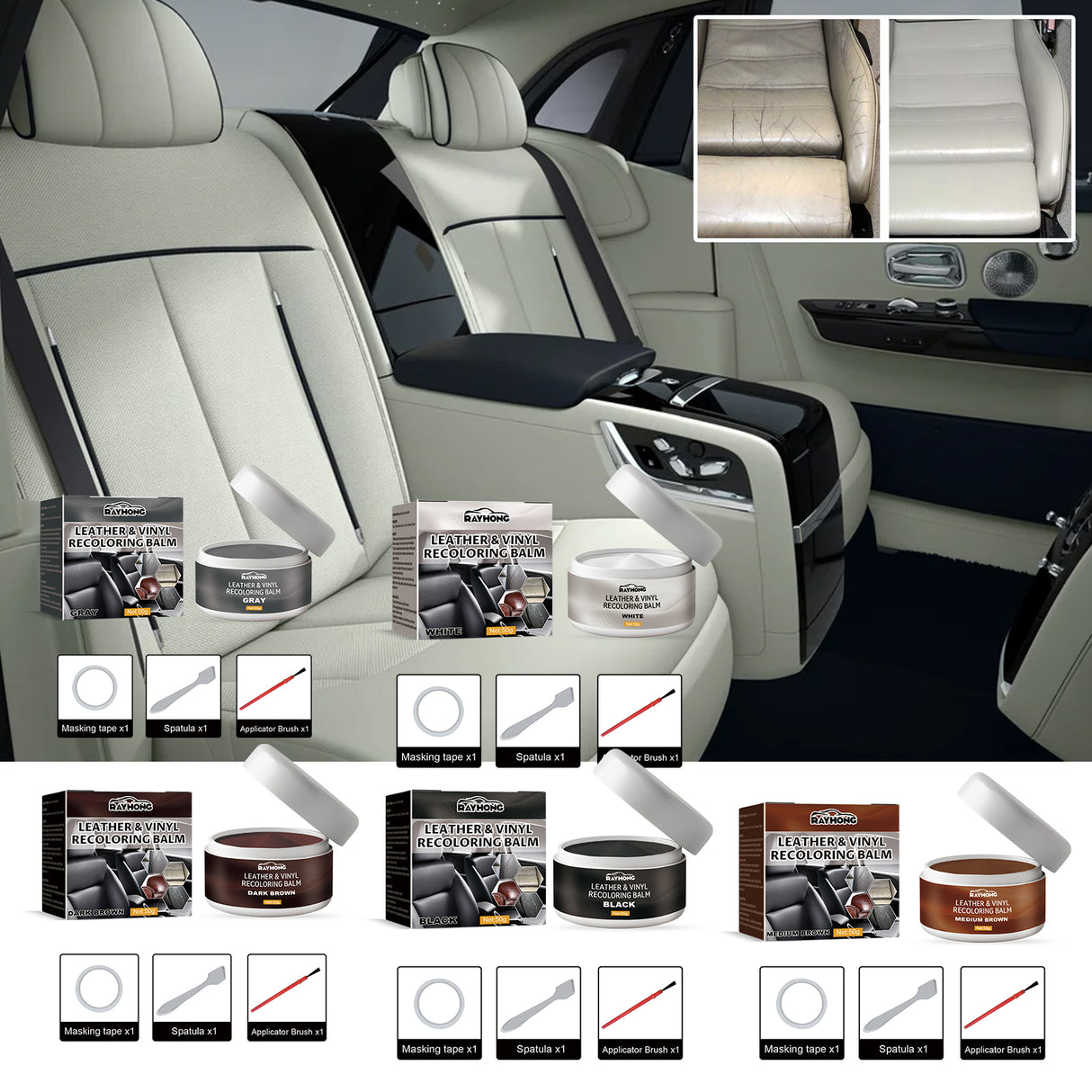 Leather Toning Cream, Leather Complementary Cream Car Seat Leather Sofa Leather Shoes Refurbished Complementary Color - V.I.P Digital Presence