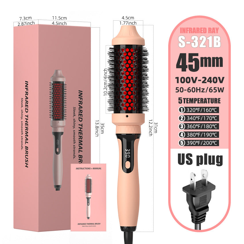 Infrared curling iron multifunctional straightener 2-in-1 straight hair comb curling iron dual-purpose electric heating comb - V.I.P Digital Presence