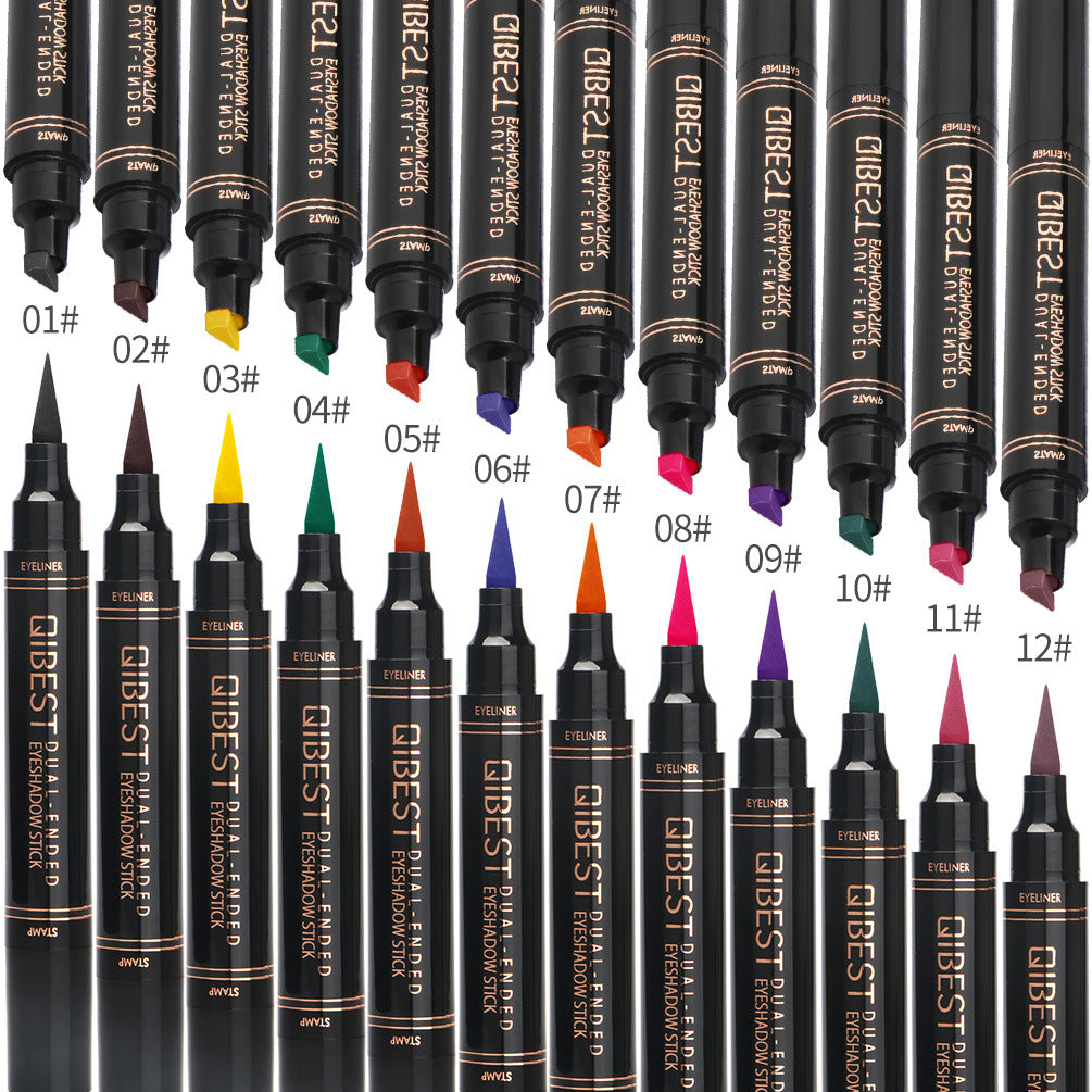 QIBEST Color Eyeliner Double-Headed Seal Color Eyeliner Pen Eyeliner Tail Seal Pen - V.I.P Digital Presence