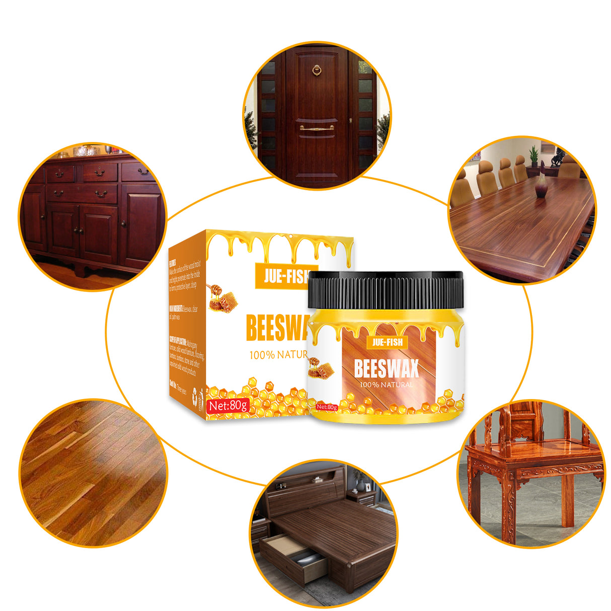 Beeswax, Wood Furniture Floor Brightening Wear Resistant Polishing Clean Scratches Refurbished Maintenance Care Wax - V.I.P Digital Presence