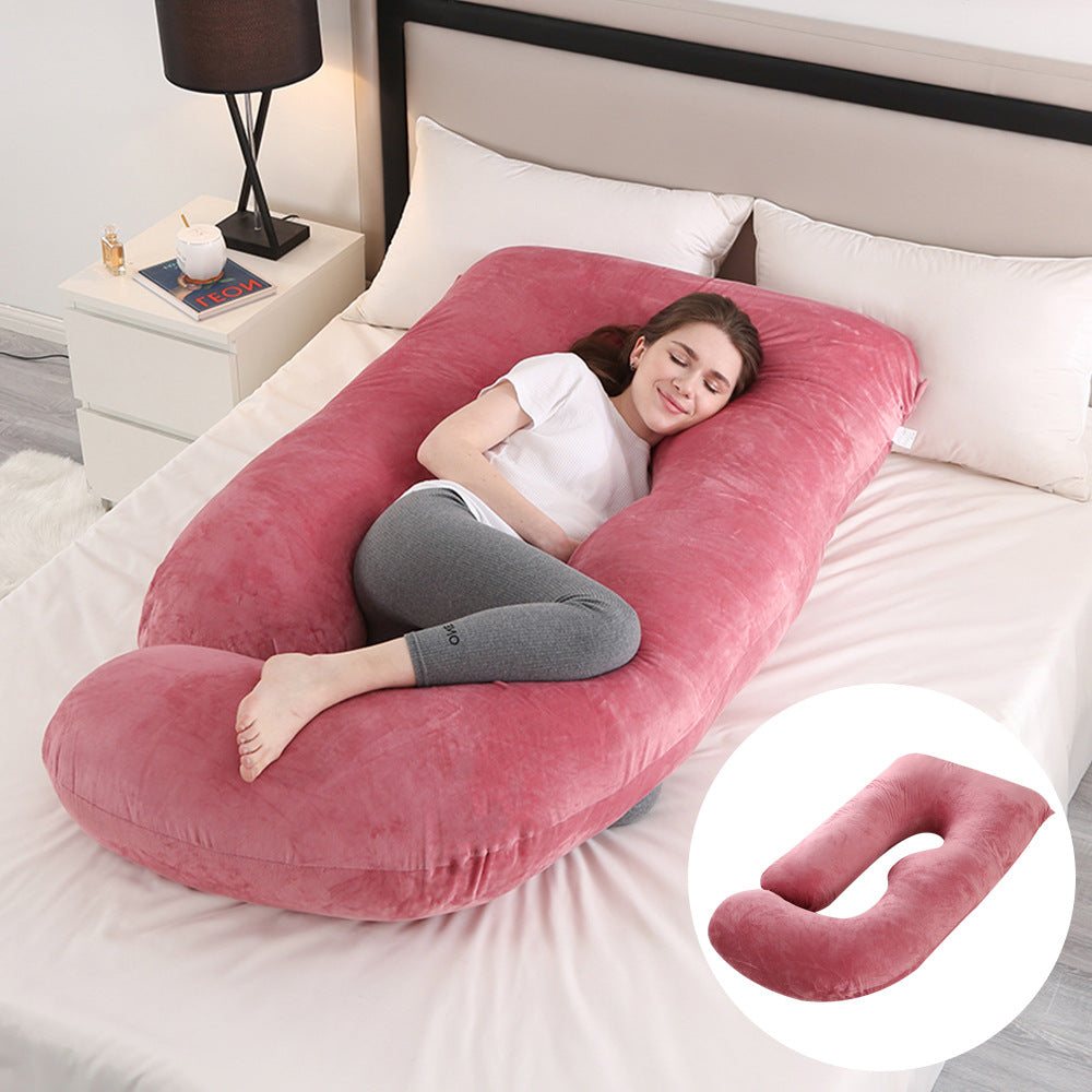 Pregnant women's pillow waist protection side sleeping slope pillow J-shaped pregnancy sleeping pillow - V.I.P Digital Presence