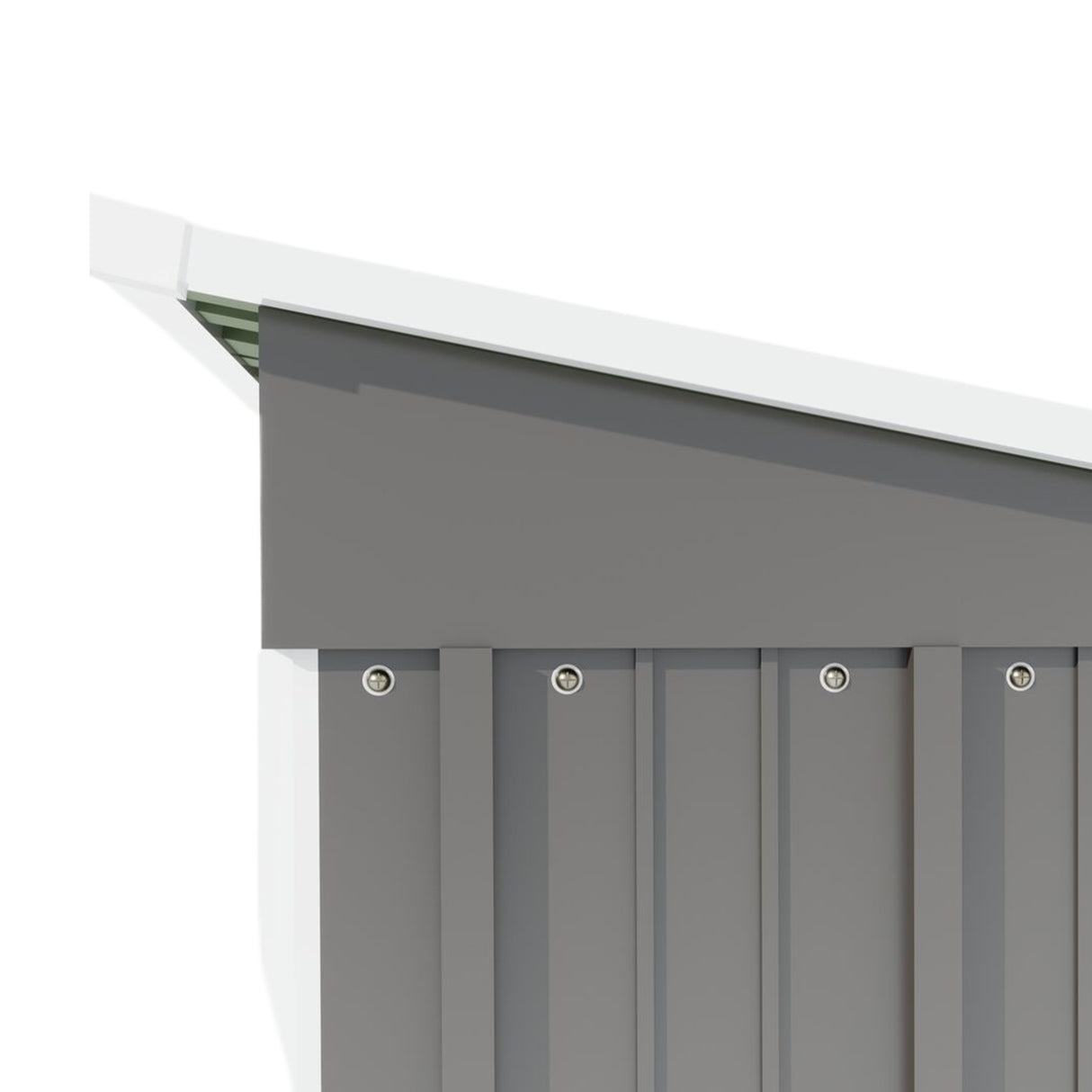 5 * 3FT outdoor storage shed, tool shed with sloping roof and lockable door, backyard garden metal shed, courtyard lawn, gray - V.I.P Digital Presence