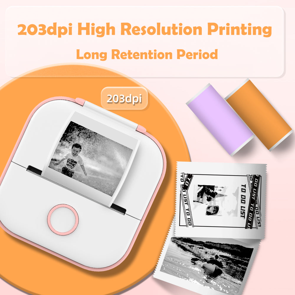 Phomemo Portable Mini Thermal Printer T02 Mini Pocket Label Printer DIY Self-adhesive Sticker Label Machine Various Label Paper - V.I.P Digital Presence