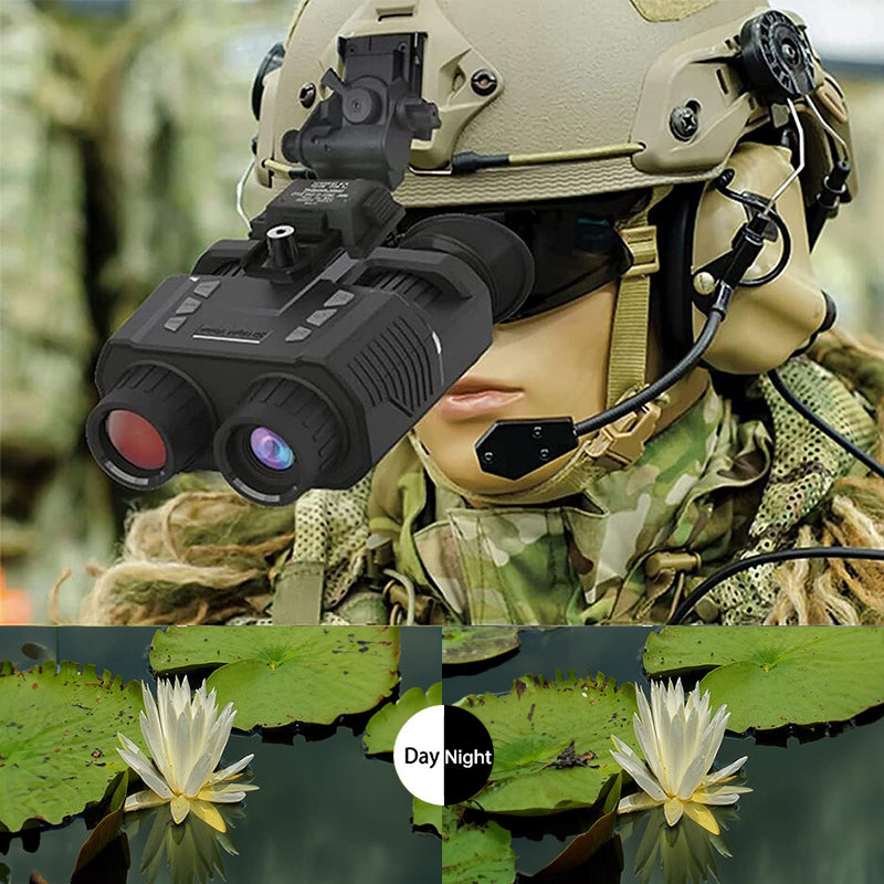 NV8000 Helmet-Mountable Night Vision Goggles. 3D, Infrared, 7-Level Brightness, Waterproof for Adults. - V.I.P Digital Presence