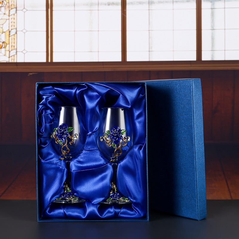 Household enamel crystal glass red wine glass goblet decanter - V.I.P Digital Presence