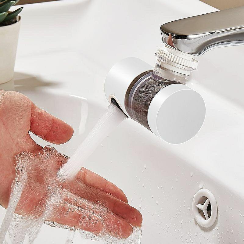 Faucet filter splash proof water purifier filter booster 720 degree rotating universal extension filter water nozzle - V.I.P Digital Presence