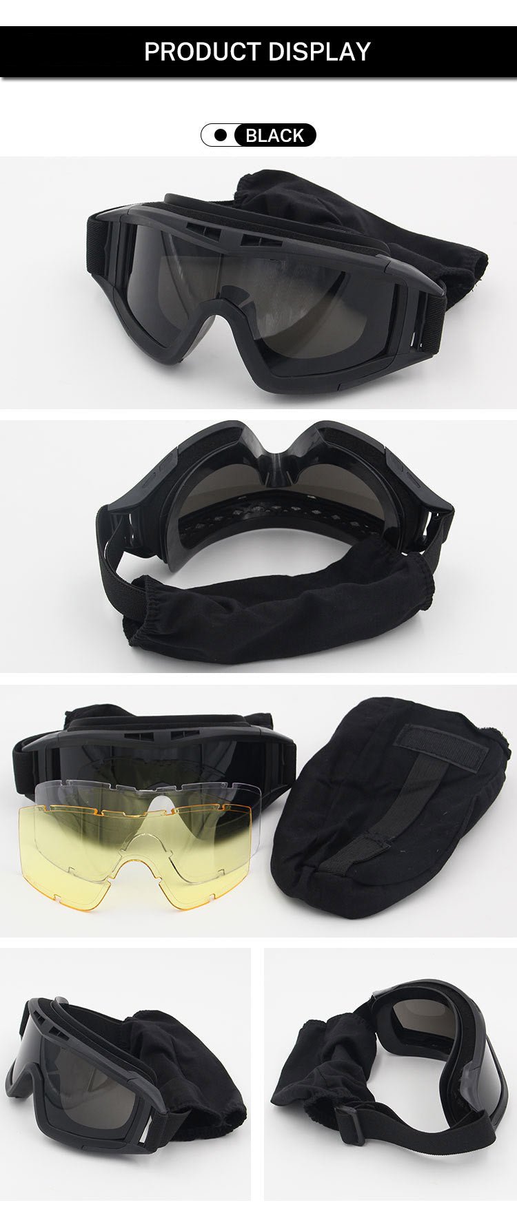 Military Tactical Goggles Outdoor Windproof Sports Army Airsoft Shooting Glasses Cycling Mountaineering Eyewear UV400 - V.I.P Digital Presence