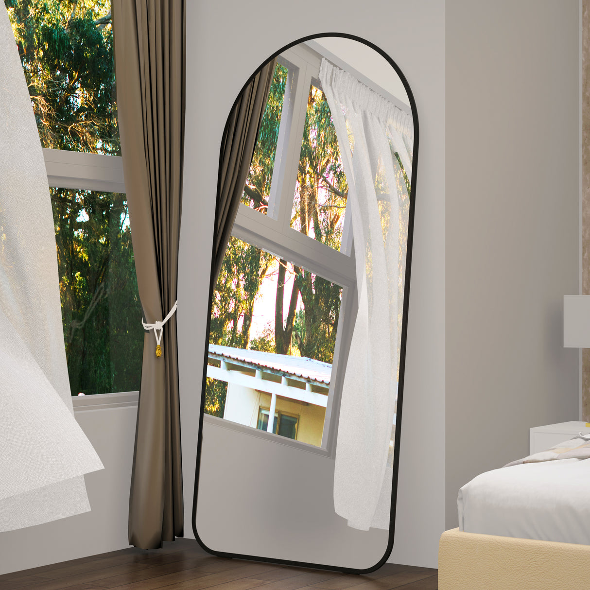 71"×32" Big Full Body Mirror for Bedroom Oversized Floor Mirror Large Standing Mirror Living Room Dressing Mirror Leaning Agains