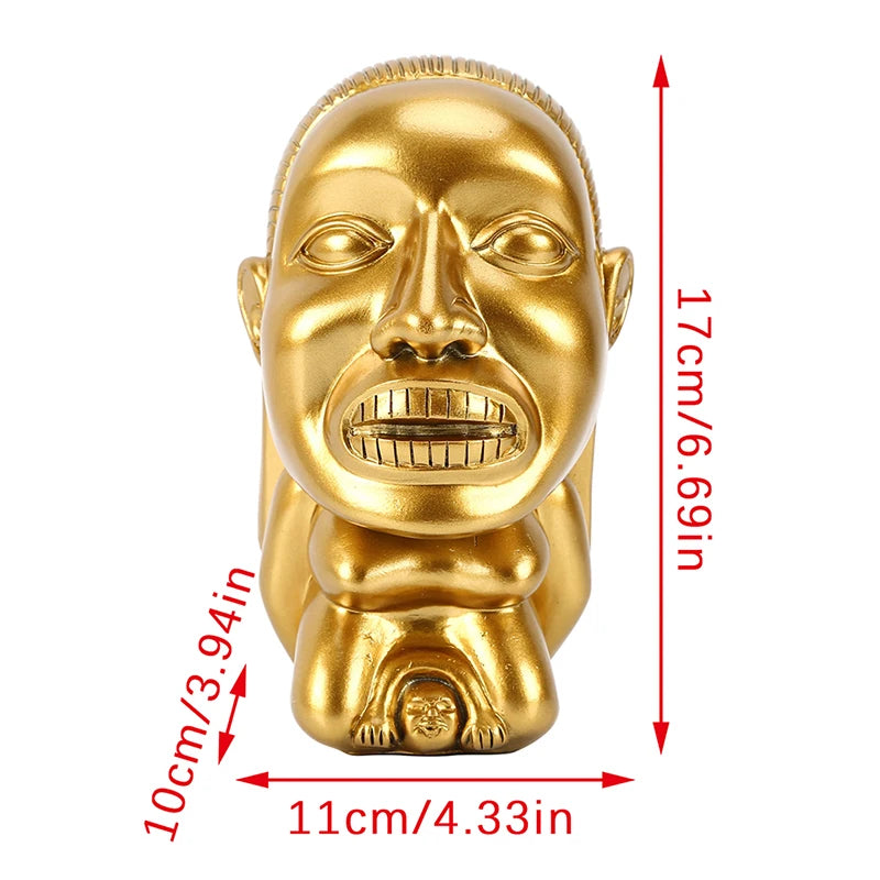 Indiana Jones Idol Golden Fertility Statue Resin Fertility Idol Sculpture with Eye Scale Raiders of The Lost Ark Cosplay Props - V.I.P Digital Presence