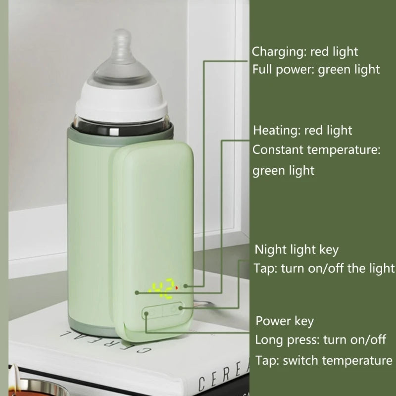 USB Chargings Heating Bottle Warm Water Milk Heater Warmer Bag Insulation Cover - V.I.P Digital Presence