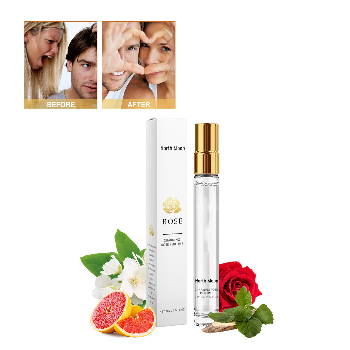 Rose Pheromone Perfume, Lasting Fragrance Portable Men And Women For Couples Adult Light Fragrancey - V.I.P Digital Presence