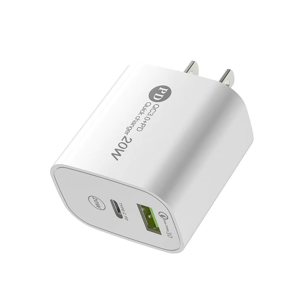 PD12W charger 5V 2.4A European, American and British standard charging head Type-C adapter PD+USB charging head - V.I.P Digital Presence