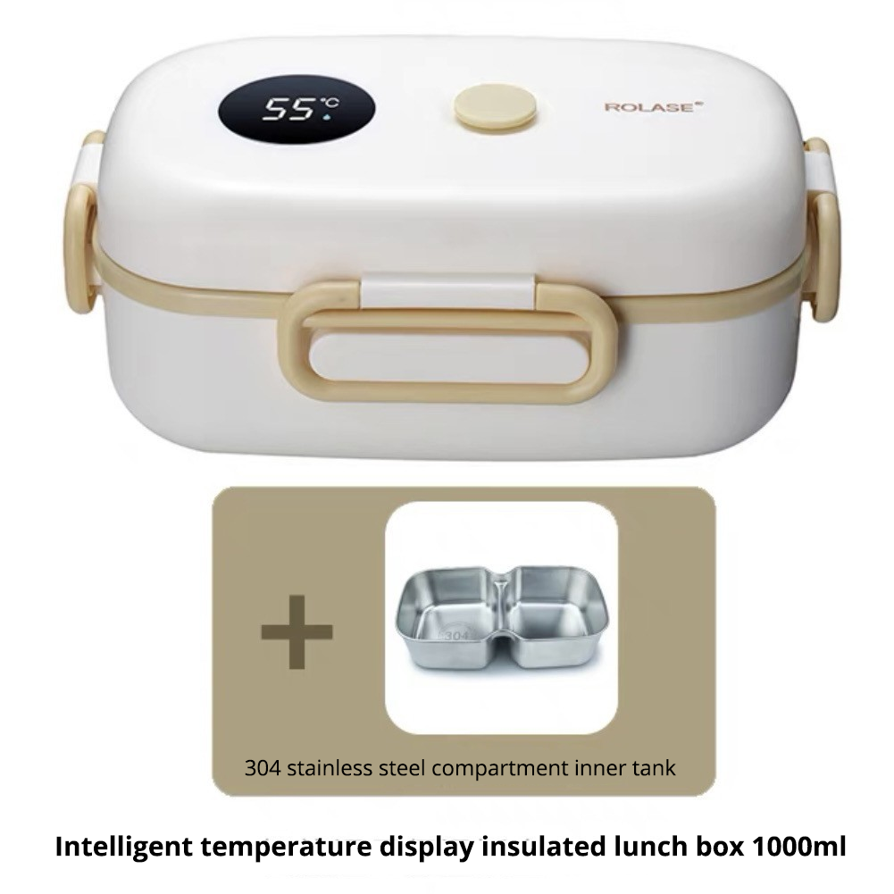 New Smart LCD Temperature Digital Display Insulated Lunch Box Portable Electric Lunch Box Lunch Box Suitable for Outdoor Travel - V.I.P Digital Presence