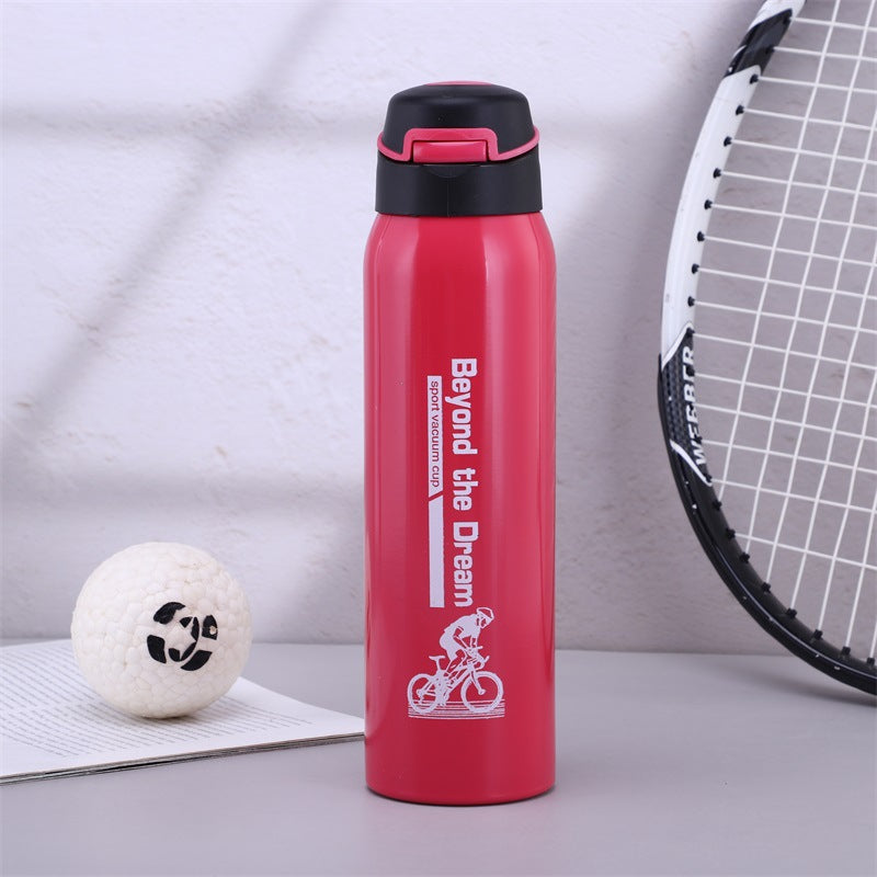 Outdoor sports kettle with handle portable thermos cup anti-fall mountaineering water cup home vacuum cup - V.I.P Digital Presence