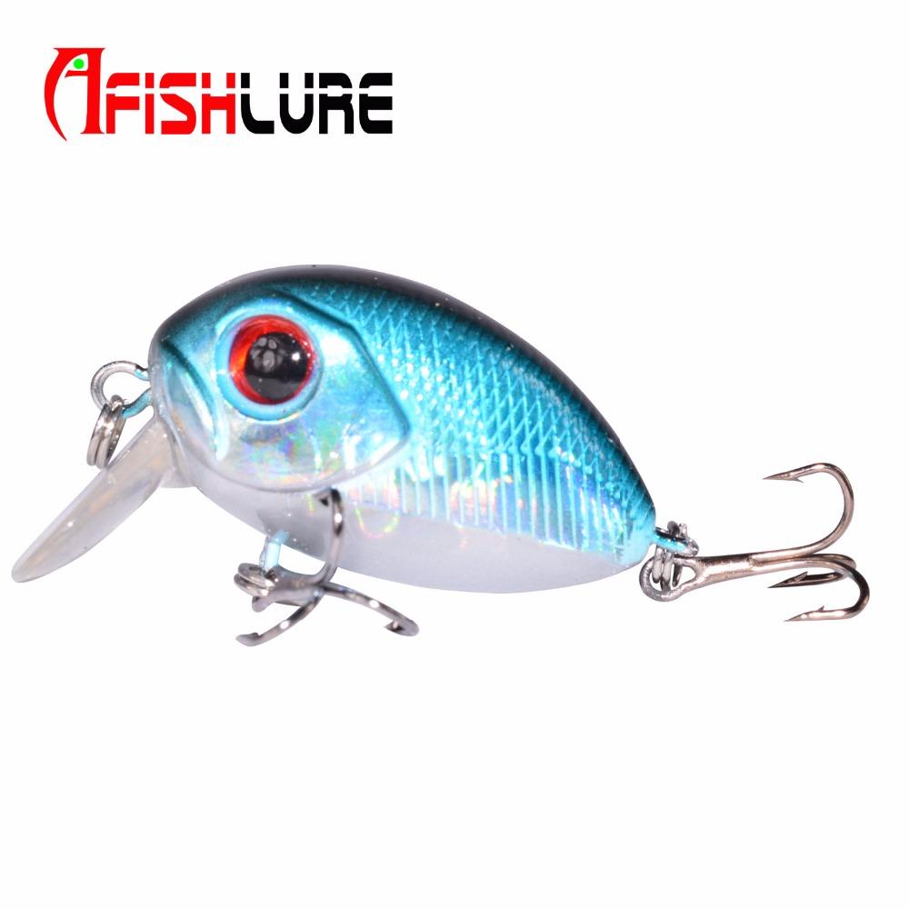 AFISHLURE 36 mm 3,5 g Crank Bait Señuelo de pesca artificial de plástico duro Carpa falsa Pesca Wobbler Leurre Peche Isca
