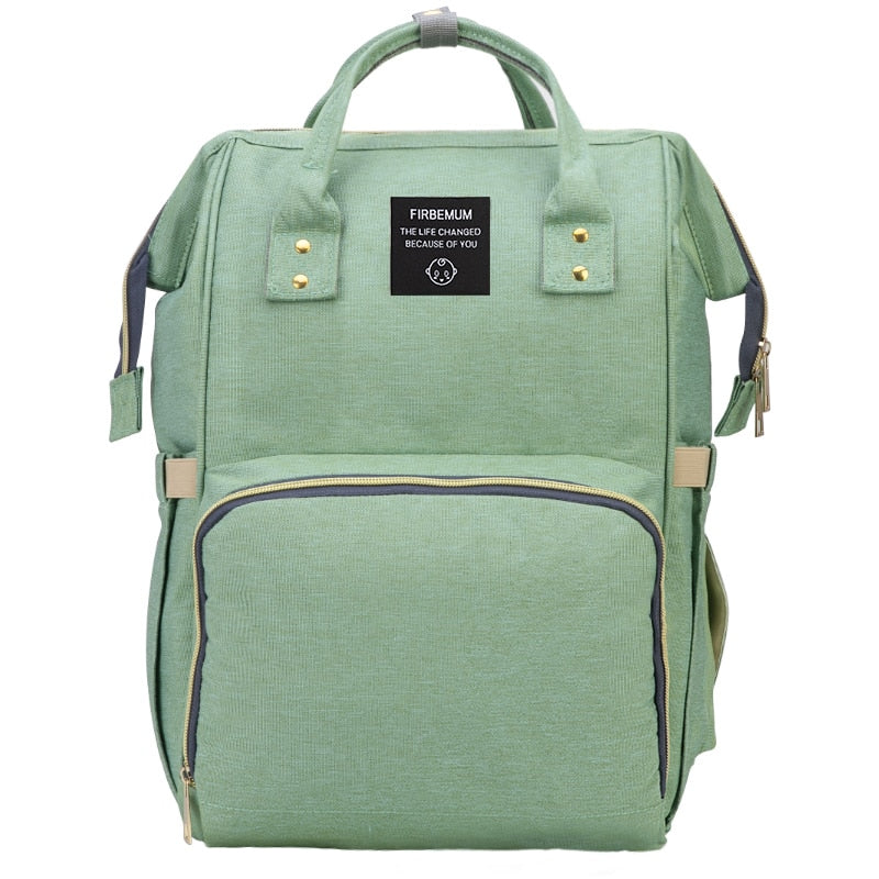 Lequeen Brand Diaper Bag Large Capacity USB Mummy Bag Travel Backpack Designer Nursing Bag for Baby Care - V.I.P Digital Presence