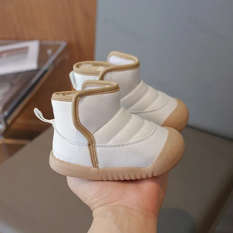 Autumn Winter Children Snow Boots Baby Girls Boys Boots Soft Sole Non-slip Infant Toddler Shoes Outdoor Thick Plush Kids Boots - V.I.P Digital Presence