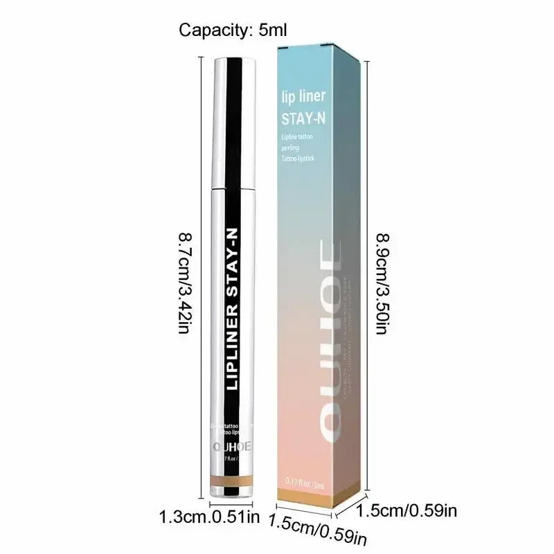 Peel Off Lip Liner Waterproof Long Lasting Liquid Lip Stick Non- Stick Liner Moisturizing Tear Off Lipliner Stain Care - V.I.P Digital Presence