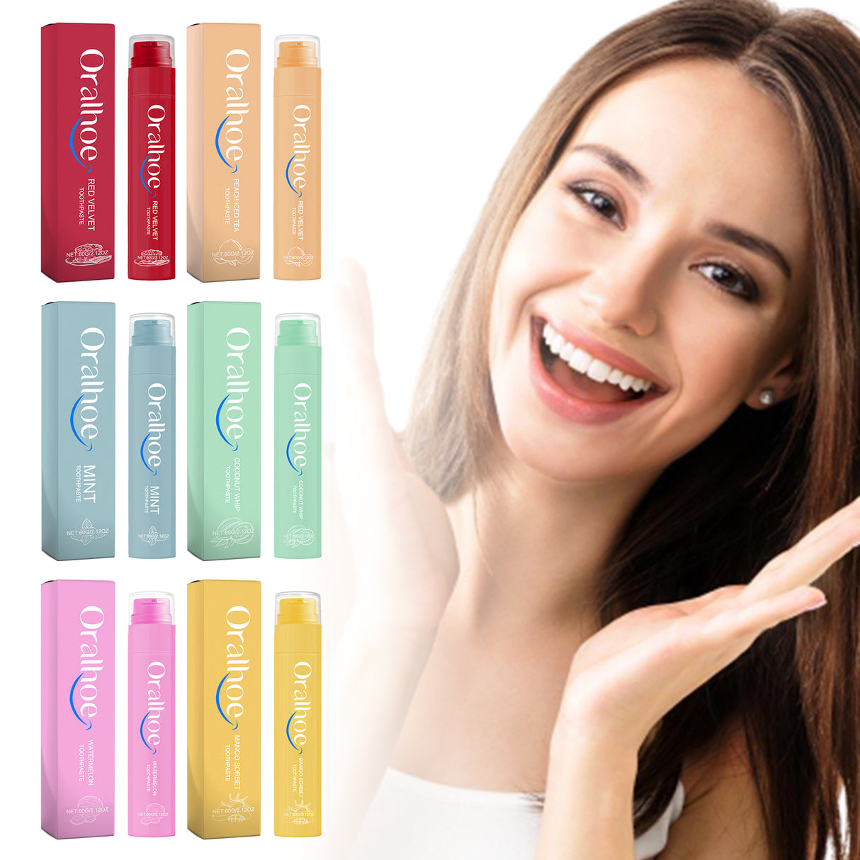 Coconut Whip Toothpaste, Multi-Flavor Teeth Clean Teeth Yellow Tartar Fresh Breath Beautiful Teeth - V.I.P Digital Presence