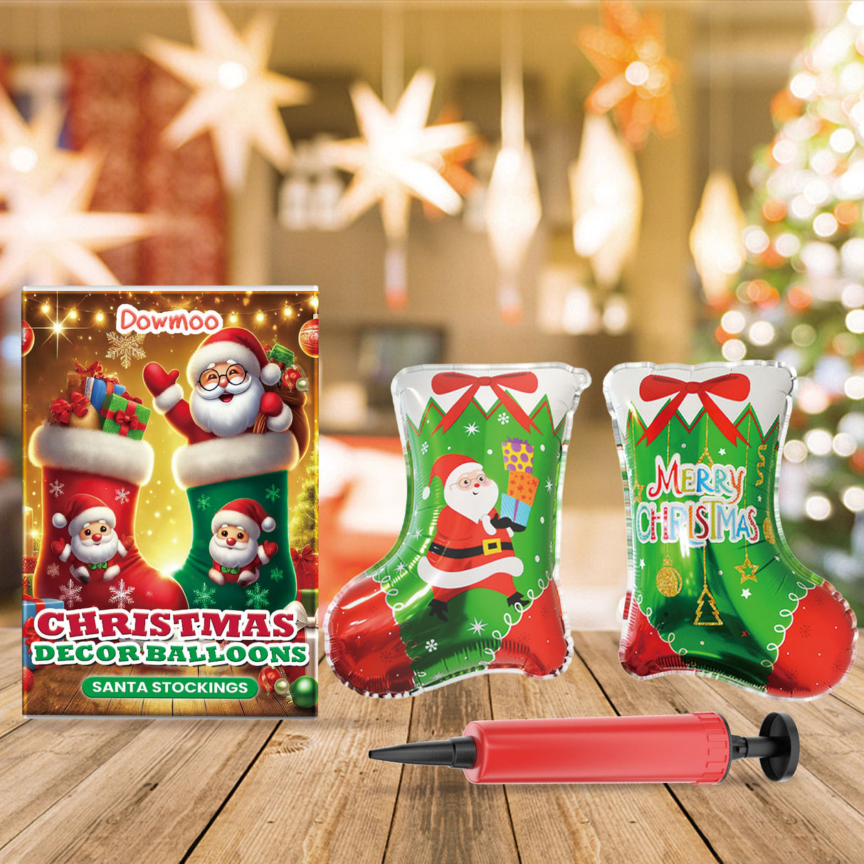 Christmas Balloons Balloon Standing Santa Claus Reindeer Christmas Tree Event Atmosphere Arrangement - V.I.P Digital Presence