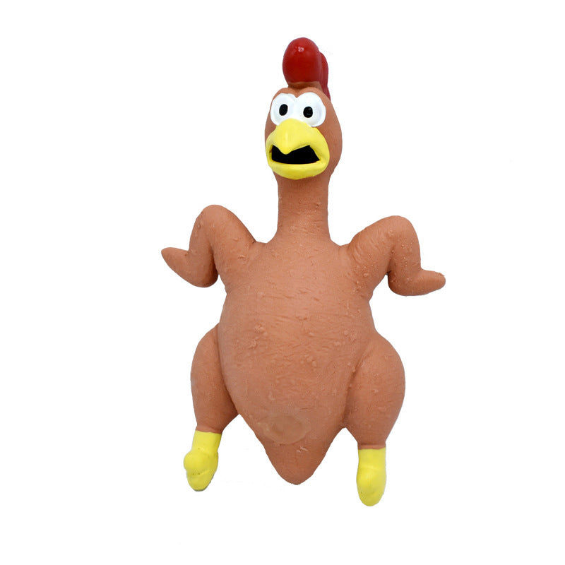 Pet Dog Toy Squeaky Chicken Latex Chew-Resistant for Large and Medium Dogs Boredom Relief Sound-Making Toy for Puppies - V.I.P Digital Presence